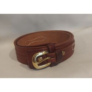 Triple K 53A Mens Premium Grade Saddle Leather Deluxe Ranger Belt Size 34